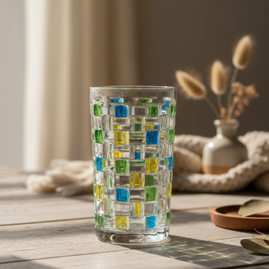 Glass Cups Set 6 Pcs